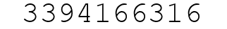 Number 3394166316.