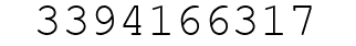 Number 3394166317.