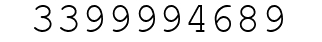 Number 3399994689.