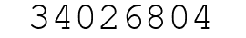 Number 34026804.