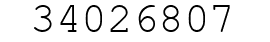 Number 34026807.