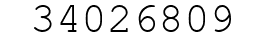 Number 34026809.