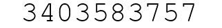 Number 3403583757.