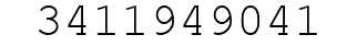 Number 3411949041.