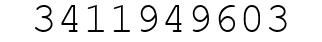 Number 3411949603.