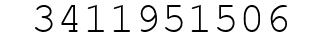 Number 3411951506.
