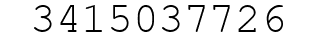 Number 3415037726.