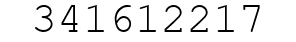 Number 341612217.