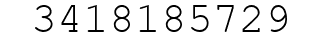 Number 3418185729.