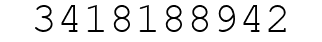 Number 3418188942.