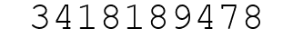 Number 3418189478.