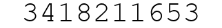 Number 3418211653.