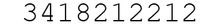 Number 3418212212.