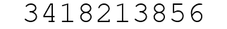 Number 3418213856.