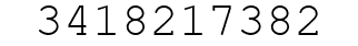 Number 3418217382.