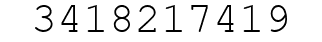 Number 3418217419.