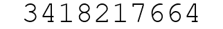 Number 3418217664.