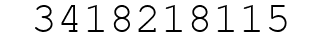 Number 3418218115.