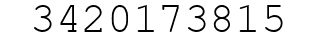 Number 3420173815.