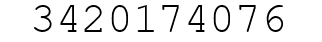 Number 3420174076.
