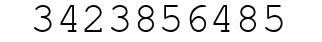 Number 3423856485.