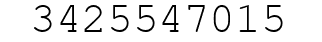Number 3425547015.