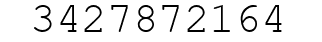 Number 3427872164.