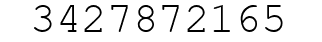 Number 3427872165.
