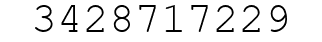 Number 3428717229.