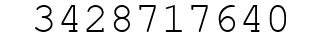 Number 3428717640.