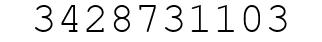 Number 3428731103.