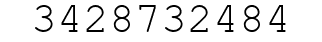 Number 3428732484.