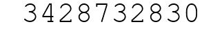 Number 3428732830.