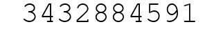 Number 3432884591.