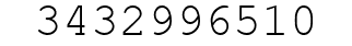 Number 3432996510.