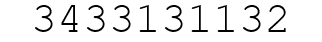 Number 3433131132.