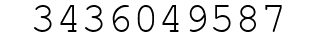 Number 3436049587.