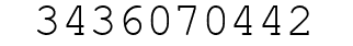 Number 3436070442.
