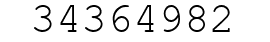 Number 34364982.