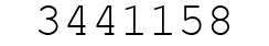 Number 3441158.