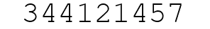 Number 344121457.