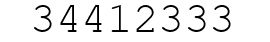 Number 34412333.