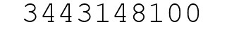 Number 3443148100.