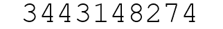 Number 3443148274.