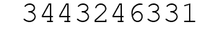 Number 3443246331.
