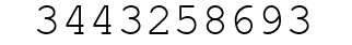 Number 3443258693.