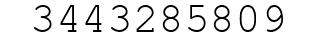 Number 3443285809.