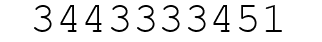 Number 3443333451.