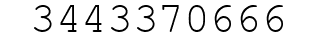 Number 3443370666.