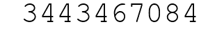 Number 3443467084.